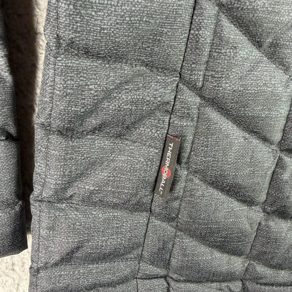 The North Face ThermoBall Eco Hoodie Mens Large Gray Quilted Puffer Jacket